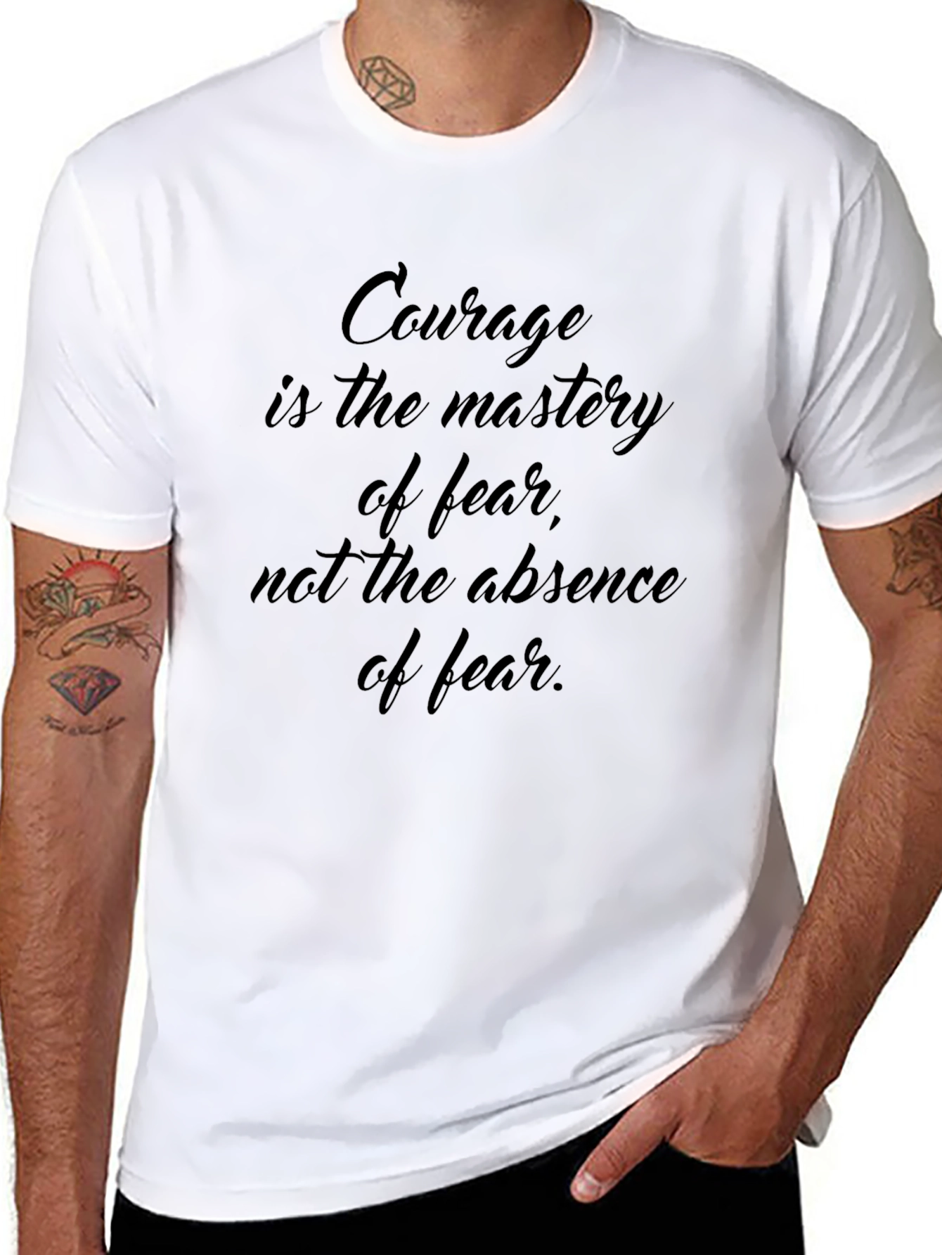 Courage Mastery T-Shirt - Fearless Statement Tee