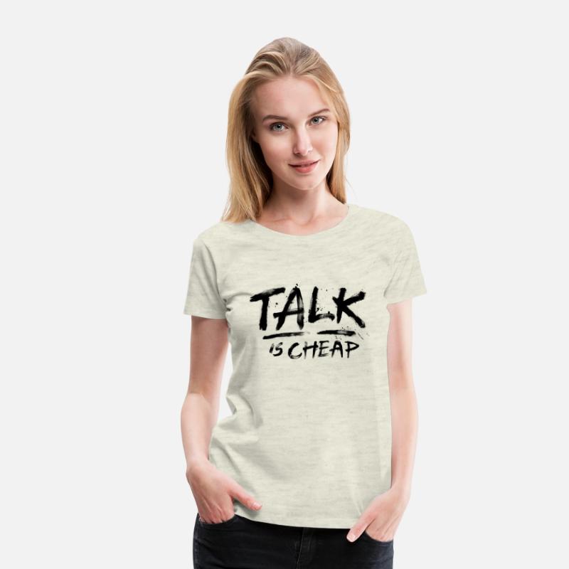 Talk Is Cheap (Black Text)