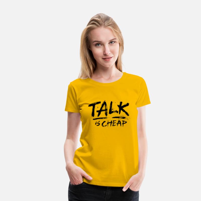 Talk Is Cheap (Black Text)