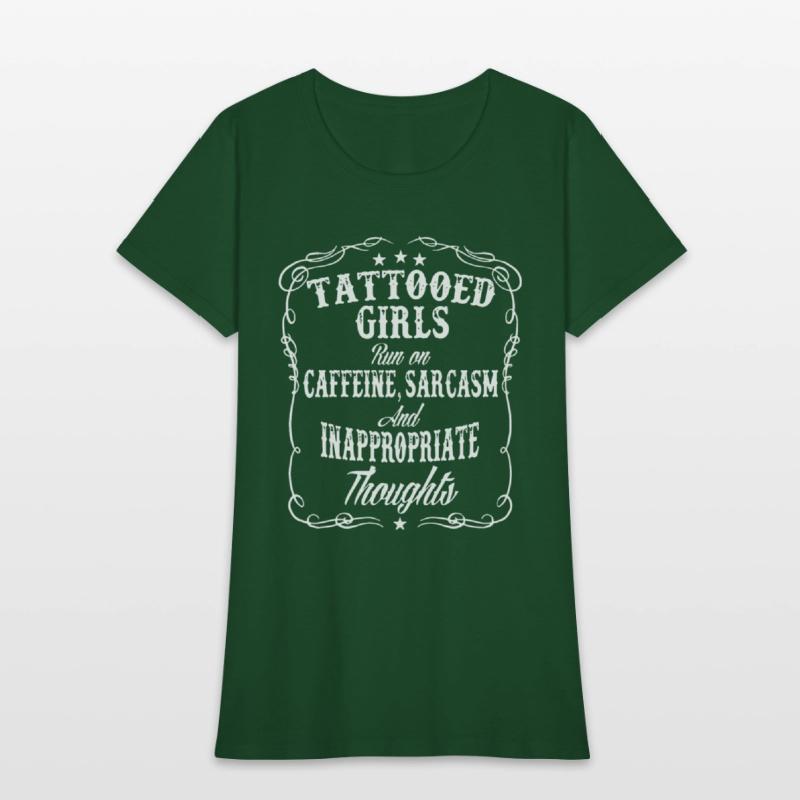 tattoed girls run on caffeine sarcasm and inapprop