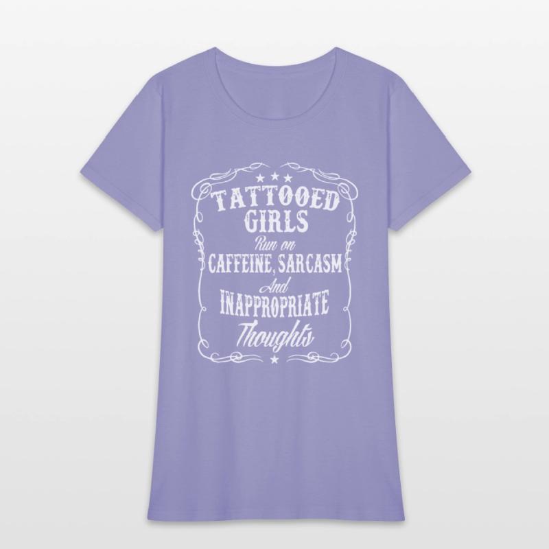 tattoed girls run on caffeine sarcasm and inapprop