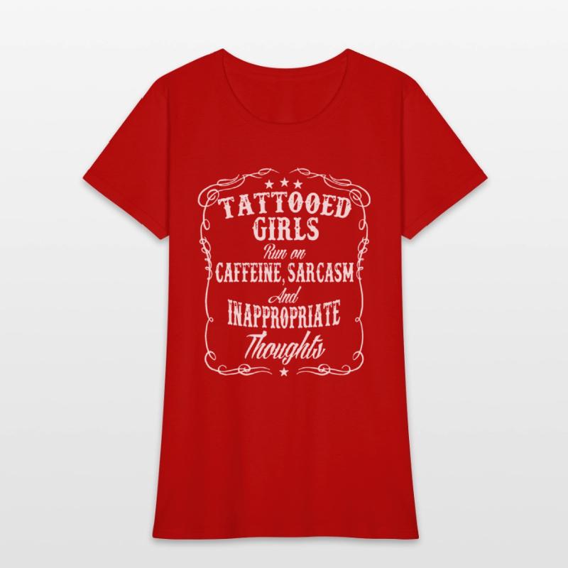 tattoed girls run on caffeine sarcasm and inapprop
