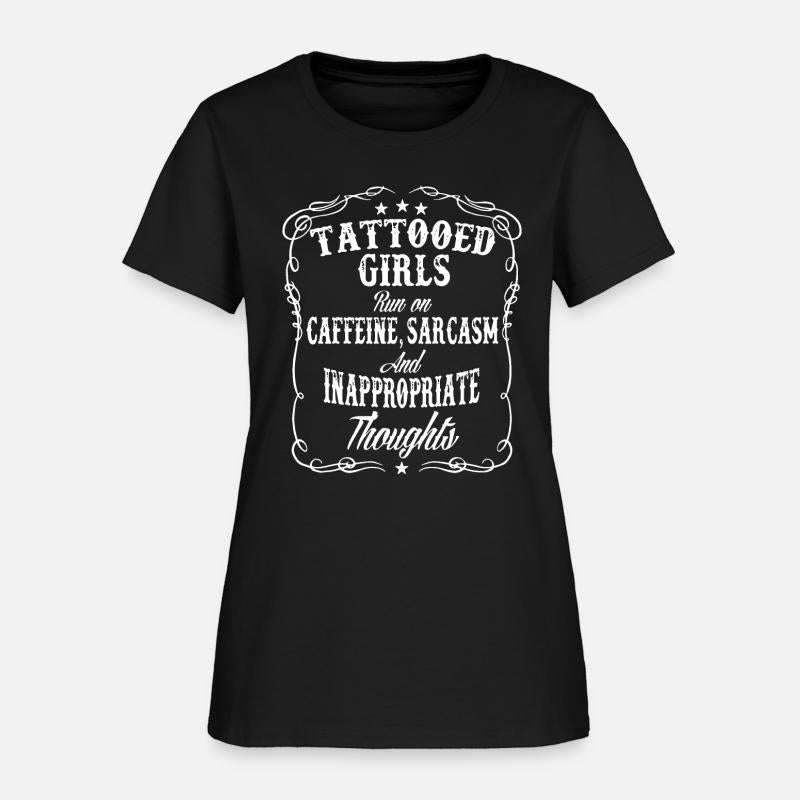 tattoed girls run on caffeine sarcasm and inapprop