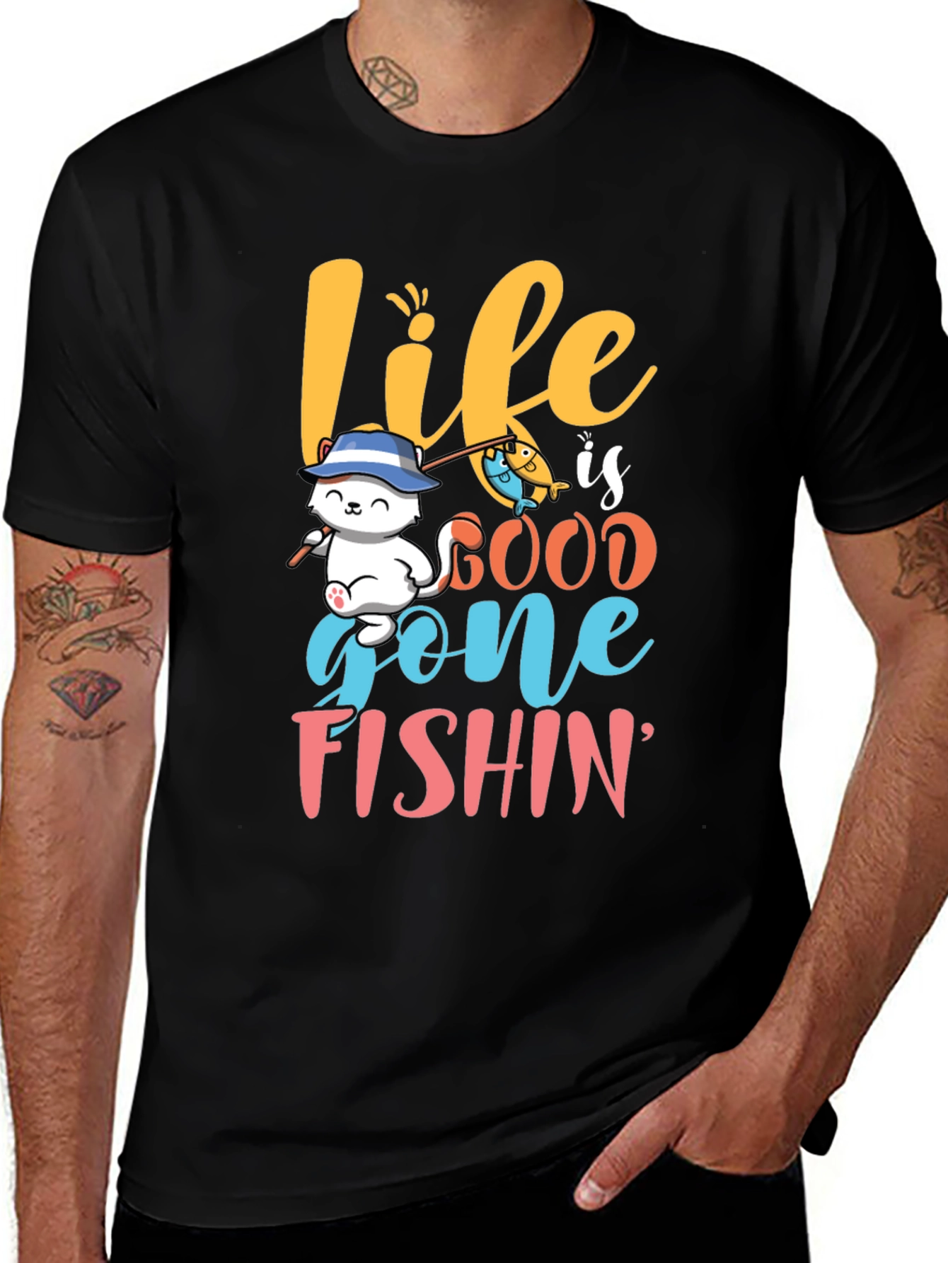 Life is Good Gone Fishin T-Shirt