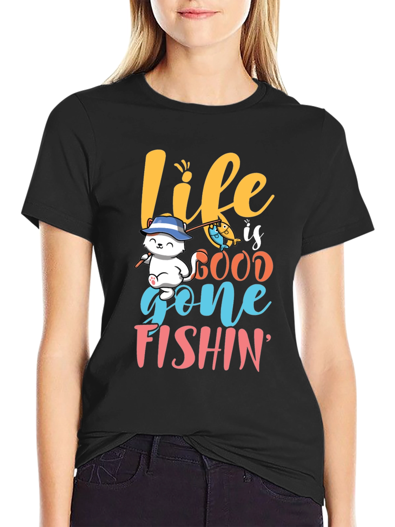 Life is Good Gone Fishin T-Shirt