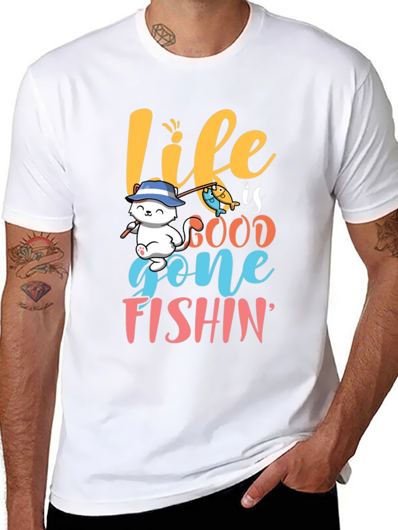 Life is Good Gone Fishin T-Shirt