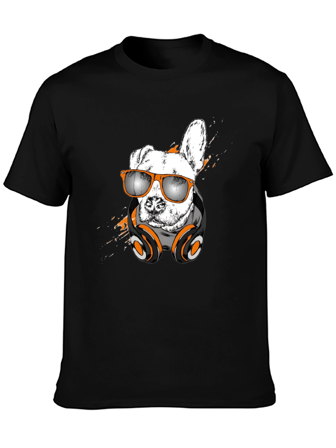 Cool Dog T-Shirt with Headphones & Sunglasses