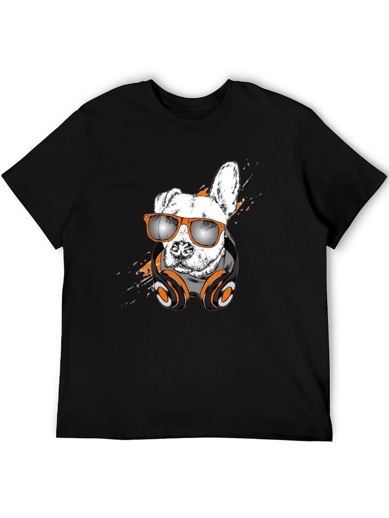 Cool Dog T-Shirt with Headphones & Sunglasses