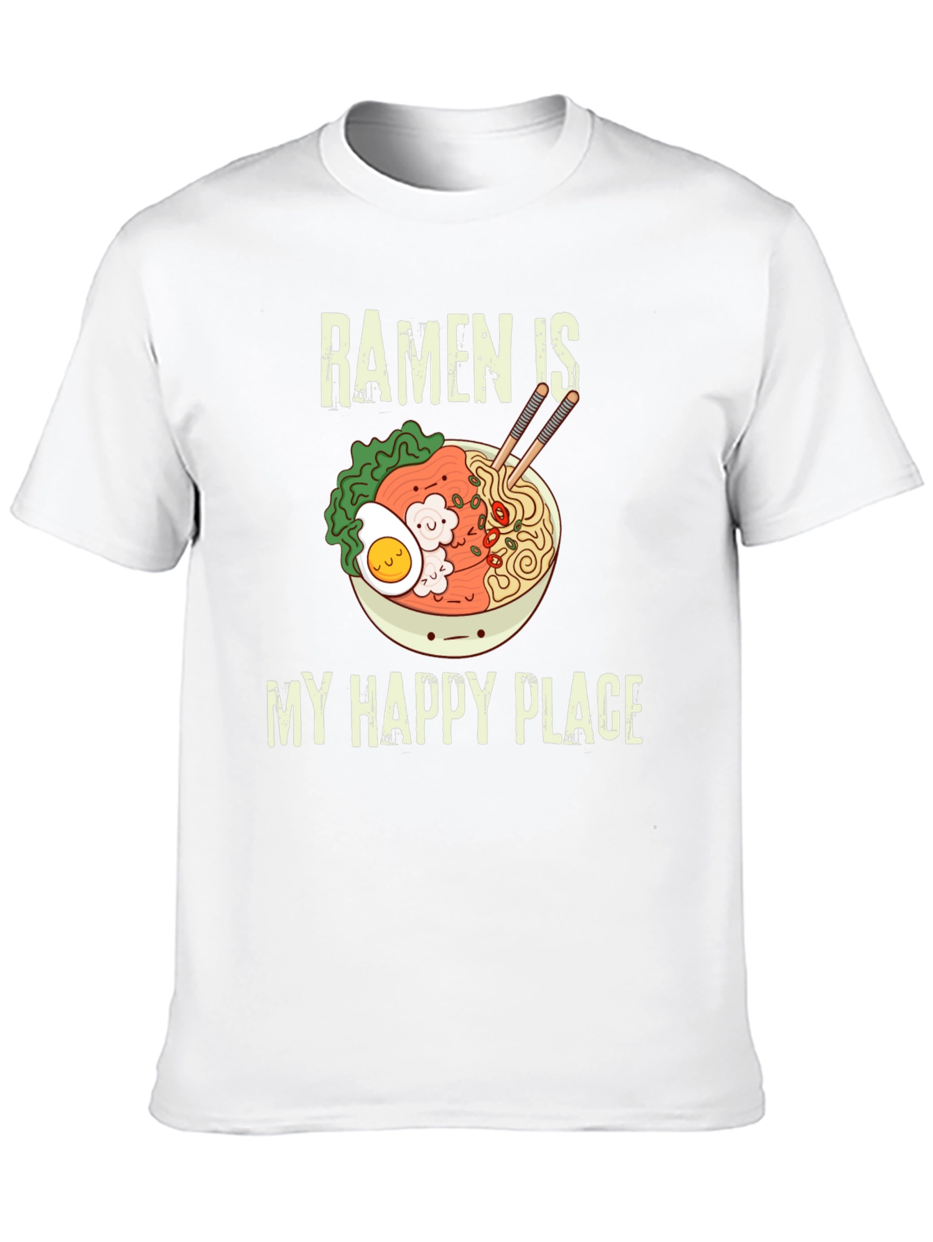 Ramen Is My Happy Place Graphic T-Shirt