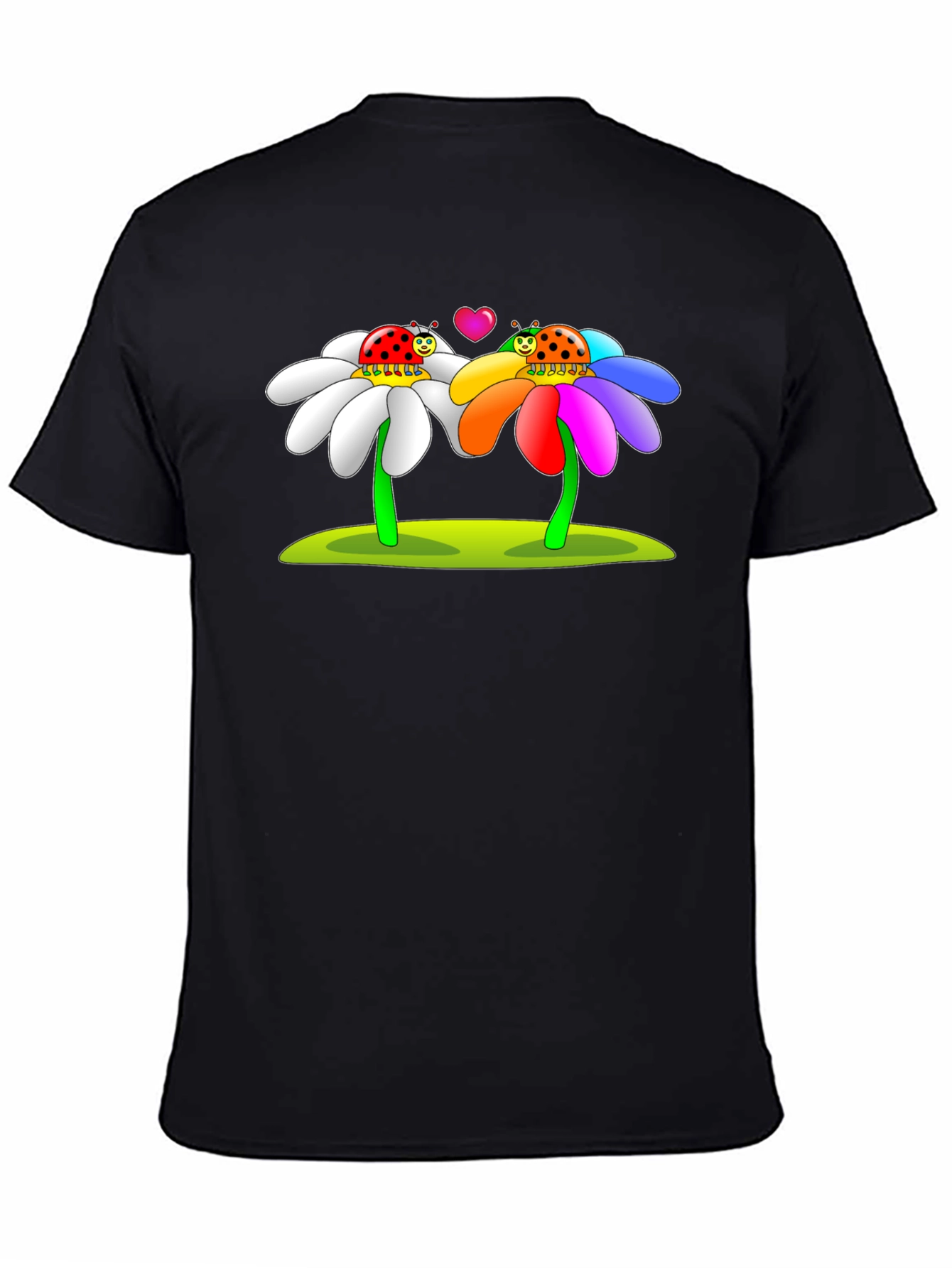 Ladybug Love Graphic Tee - Black