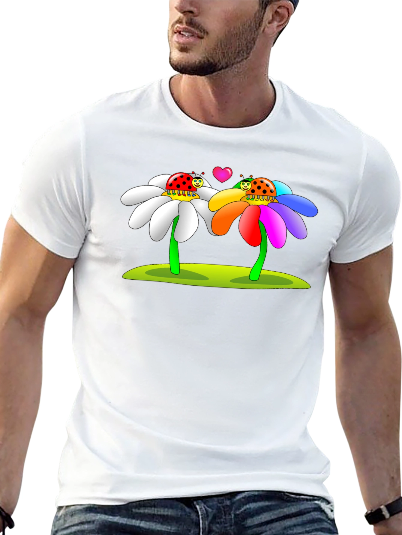 Ladybug Love Graphic Tee - Black