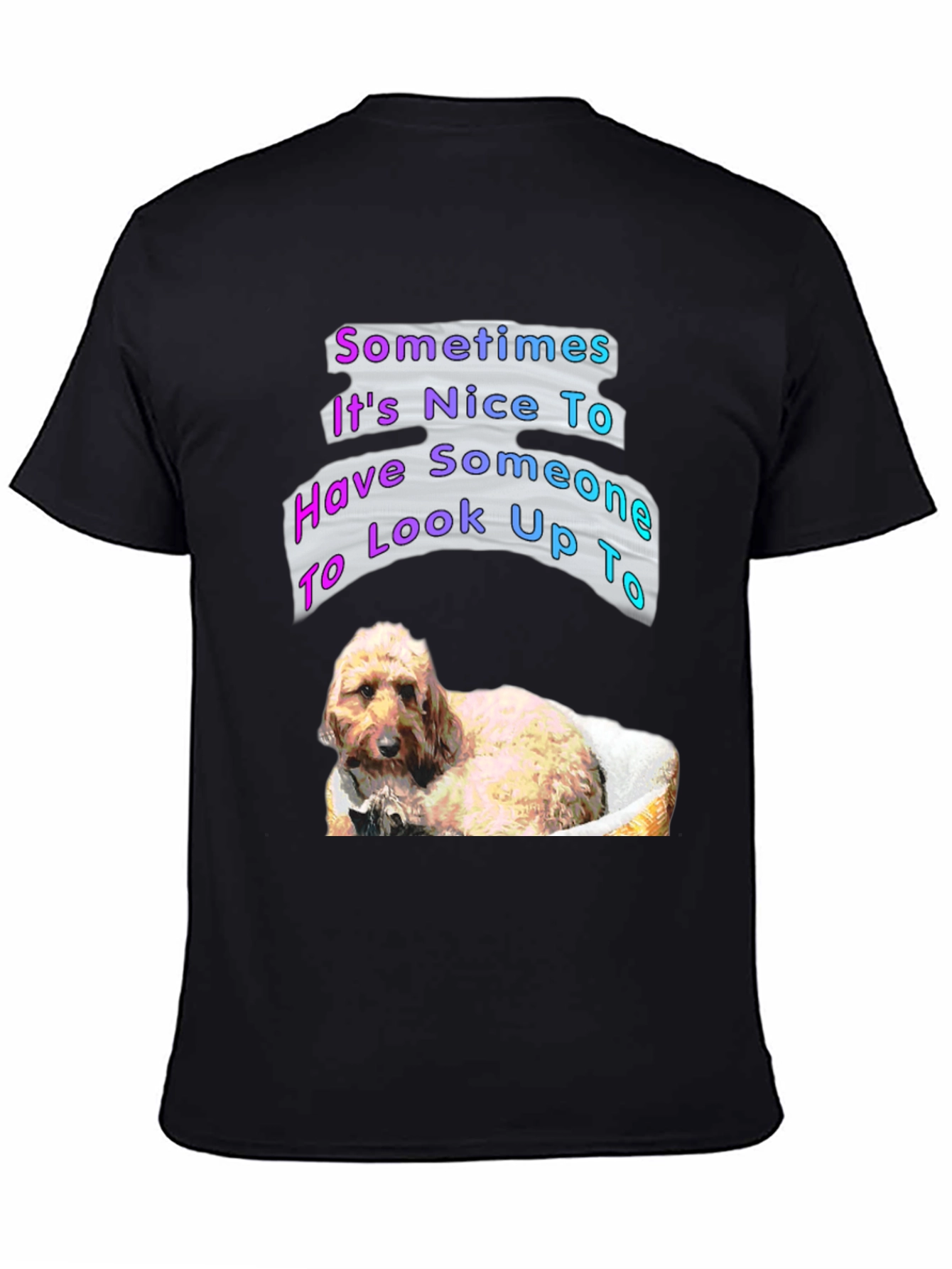 Dog Lover Graphic T-Shirt - Look Up To
