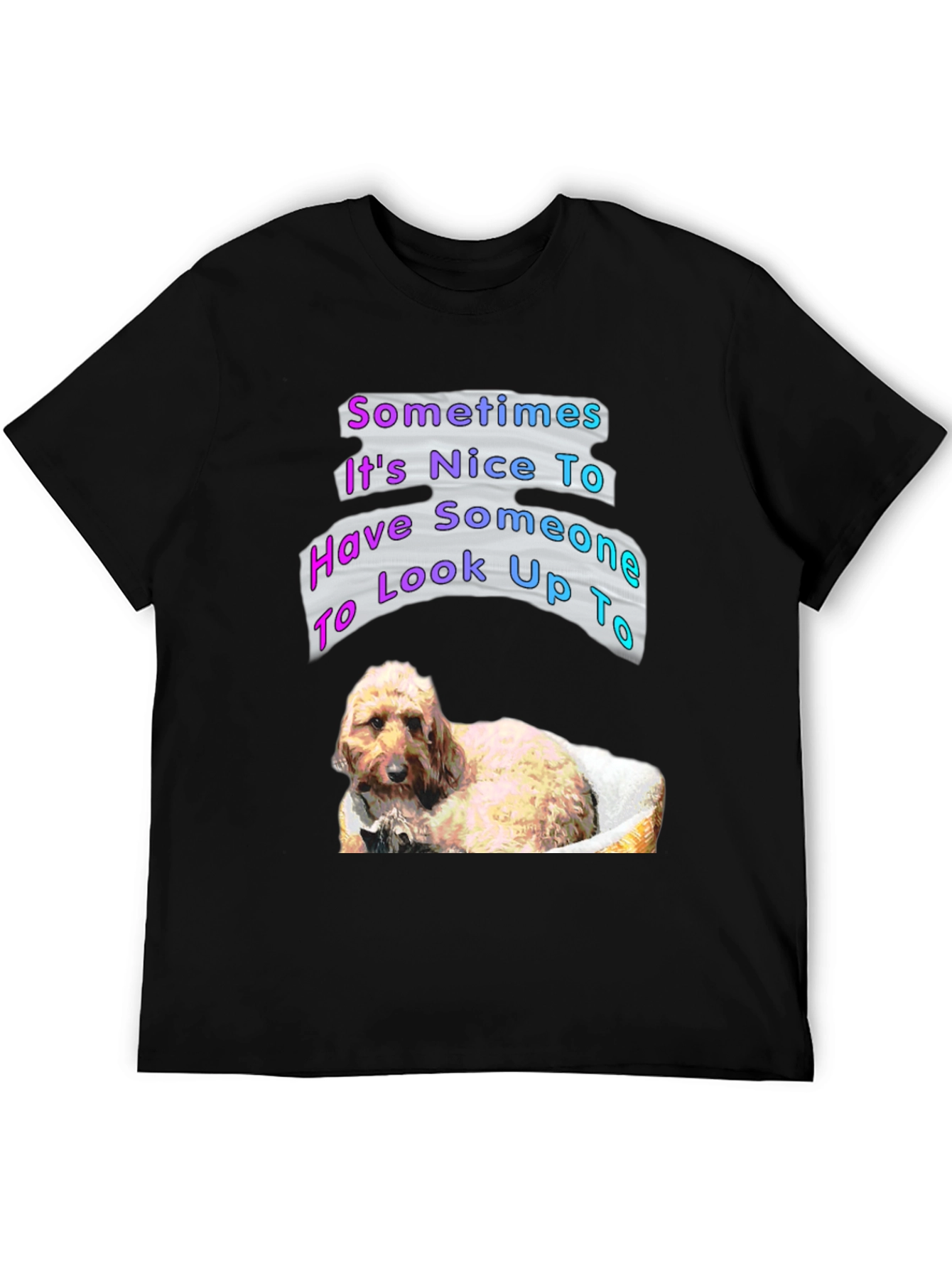 Dog Lover Graphic T-Shirt - Look Up To