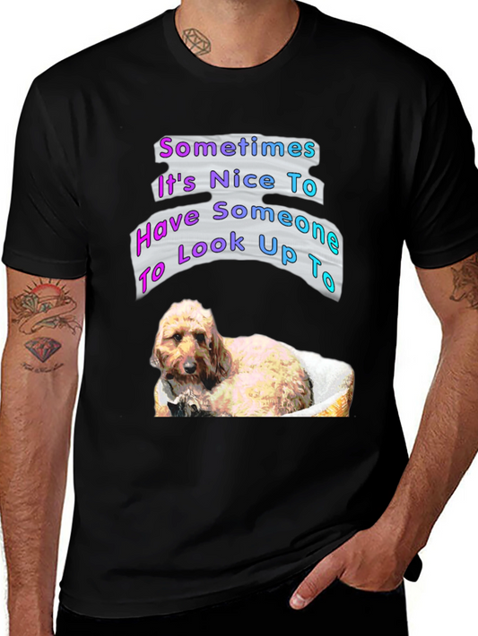 Dog Lover Graphic T-Shirt - Look Up To