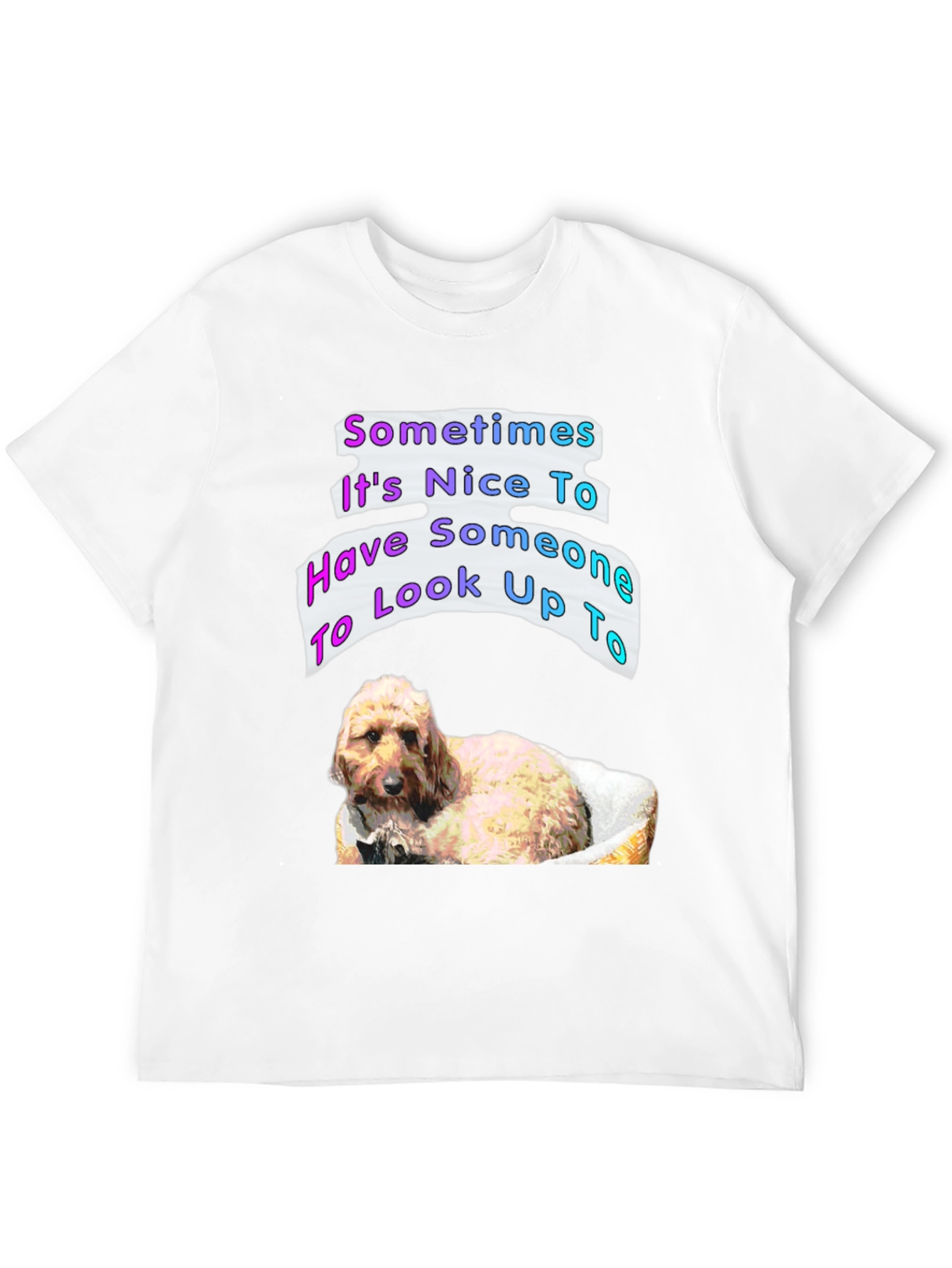 Dog Lover Graphic T-Shirt - Look Up To