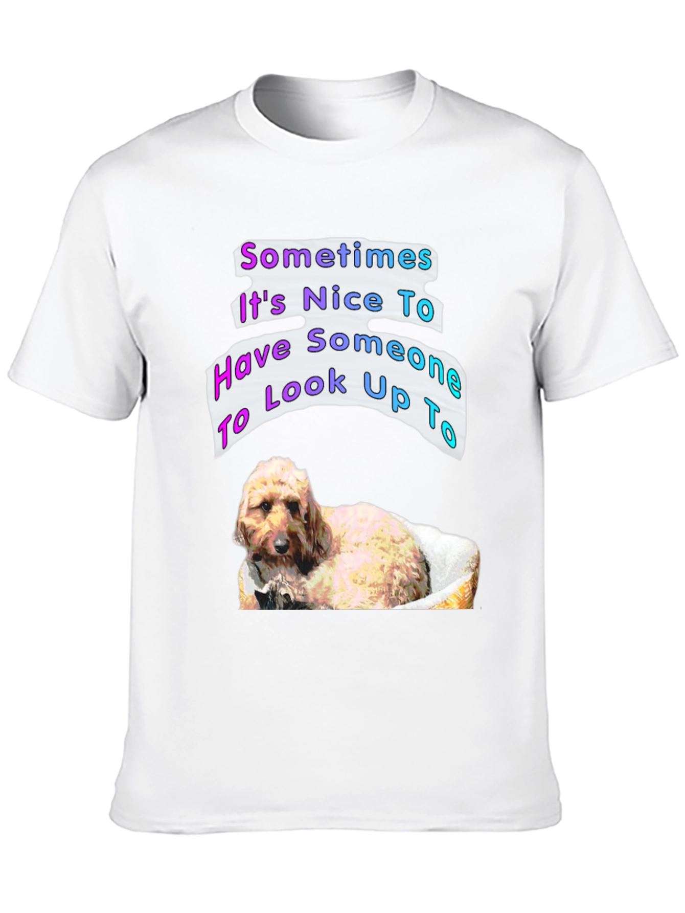 Dog Lover Graphic T-Shirt - Look Up To