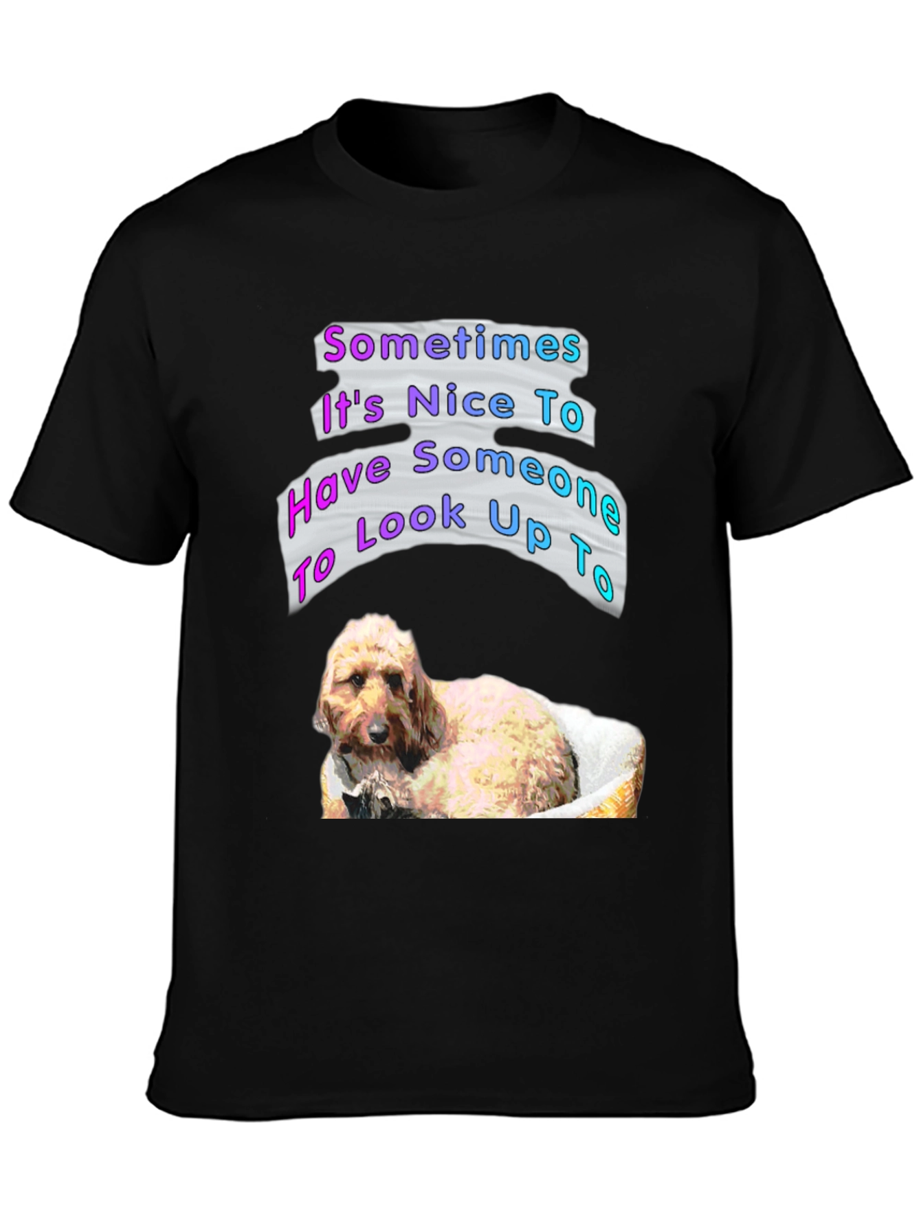 Dog Lover Graphic T-Shirt - Look Up To
