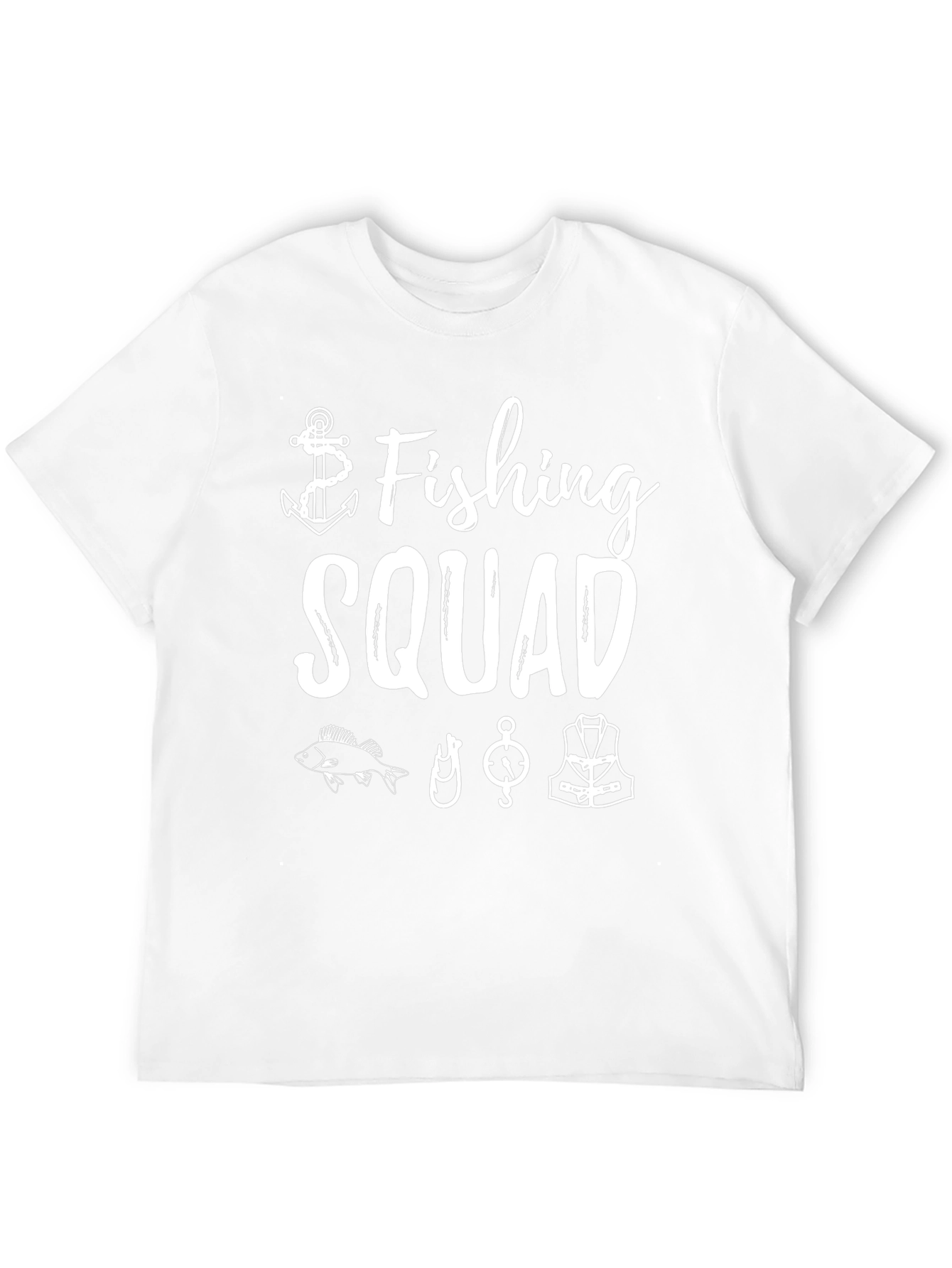 Fishing Squad Black Graphic T-Shirt