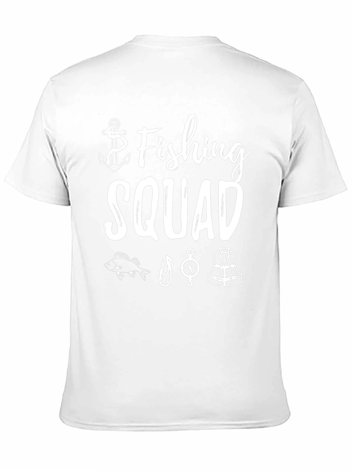 Fishing Squad Black Graphic T-Shirt