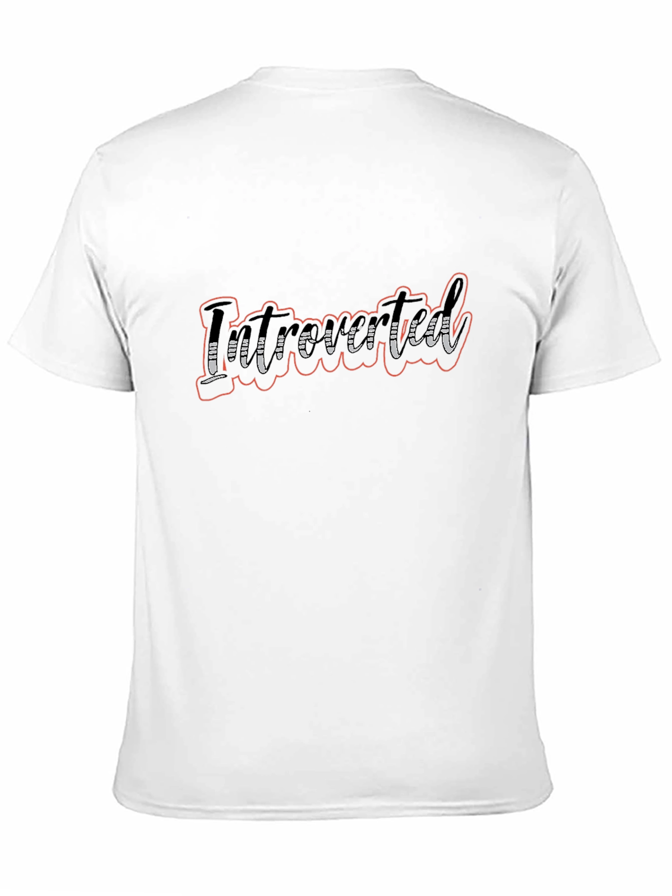 Introverted Black Graphic Tee