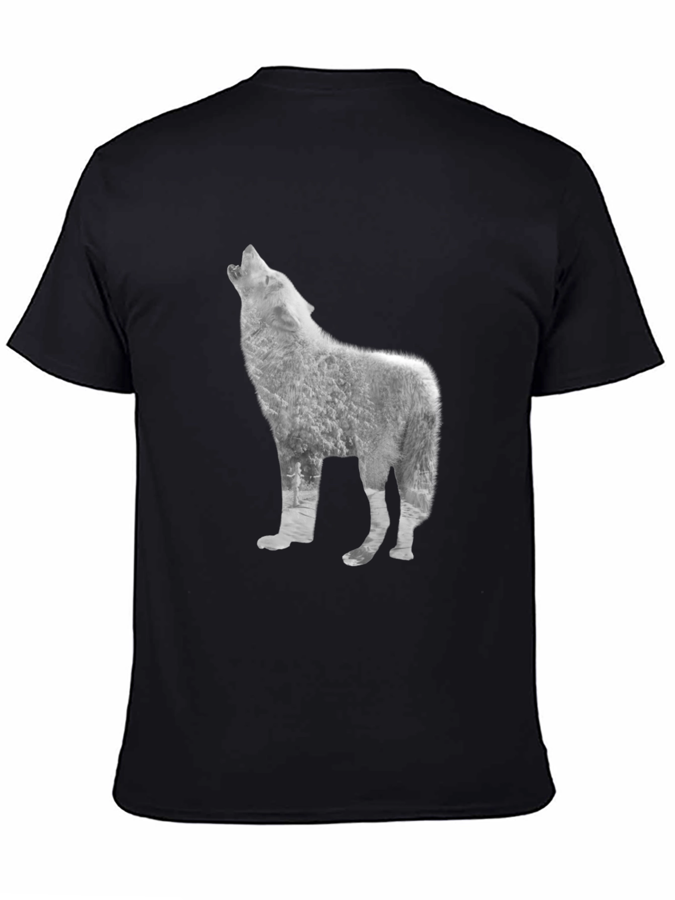 Wolf Graphic T-Shirt - Black