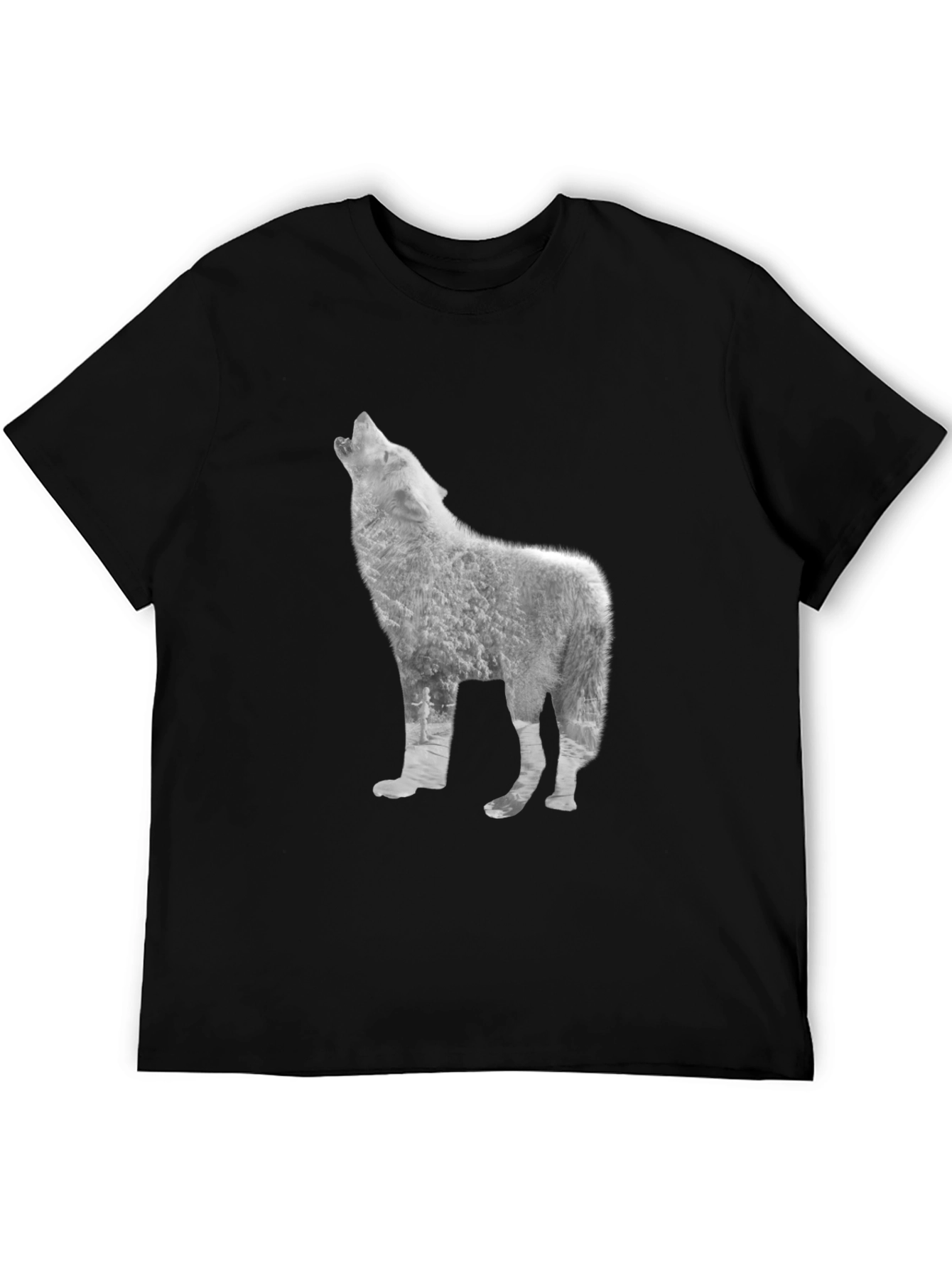 Wolf Graphic T-Shirt - Black