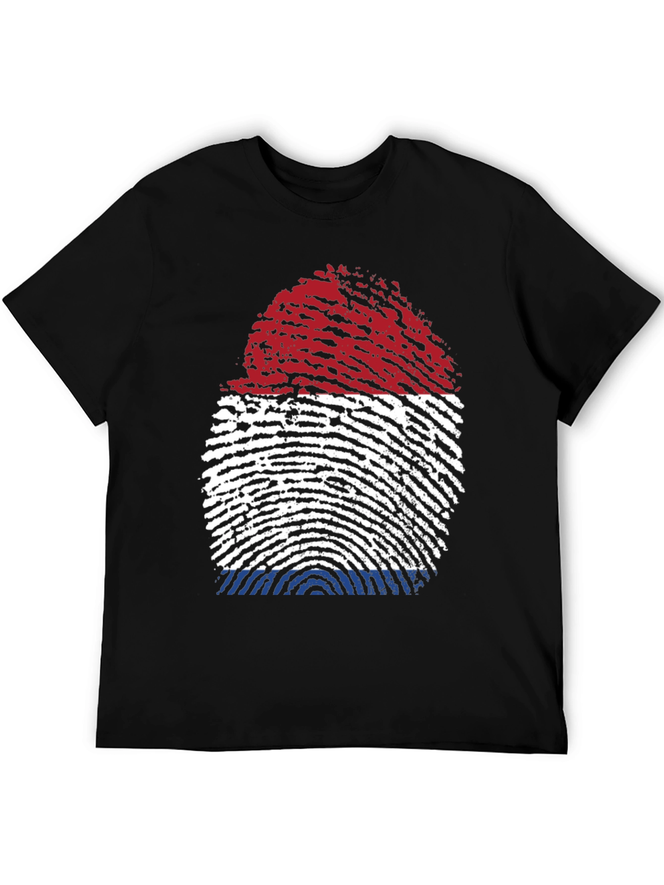 Netherlands Flag Fingerprint T-Shirt