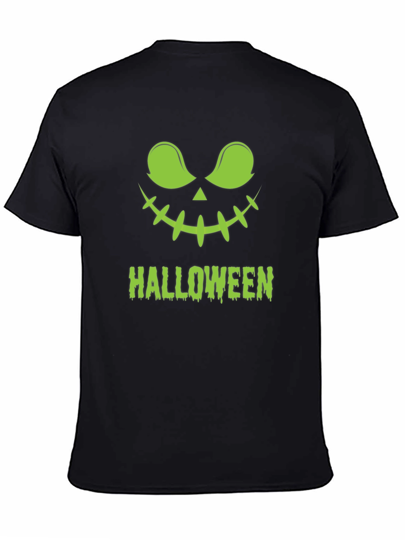 Halloween Jack-O-Lantern Graphic Tee - Black