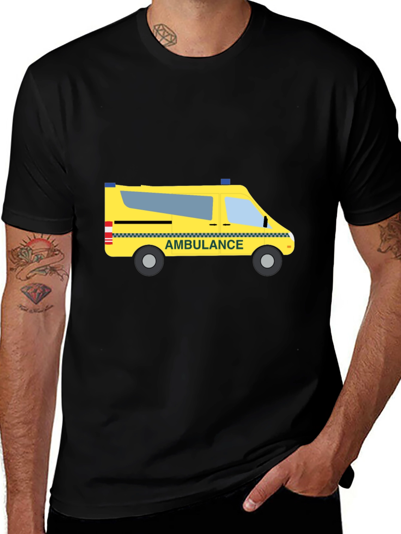 Ambulance Graphic T-Shirt | Unique Design