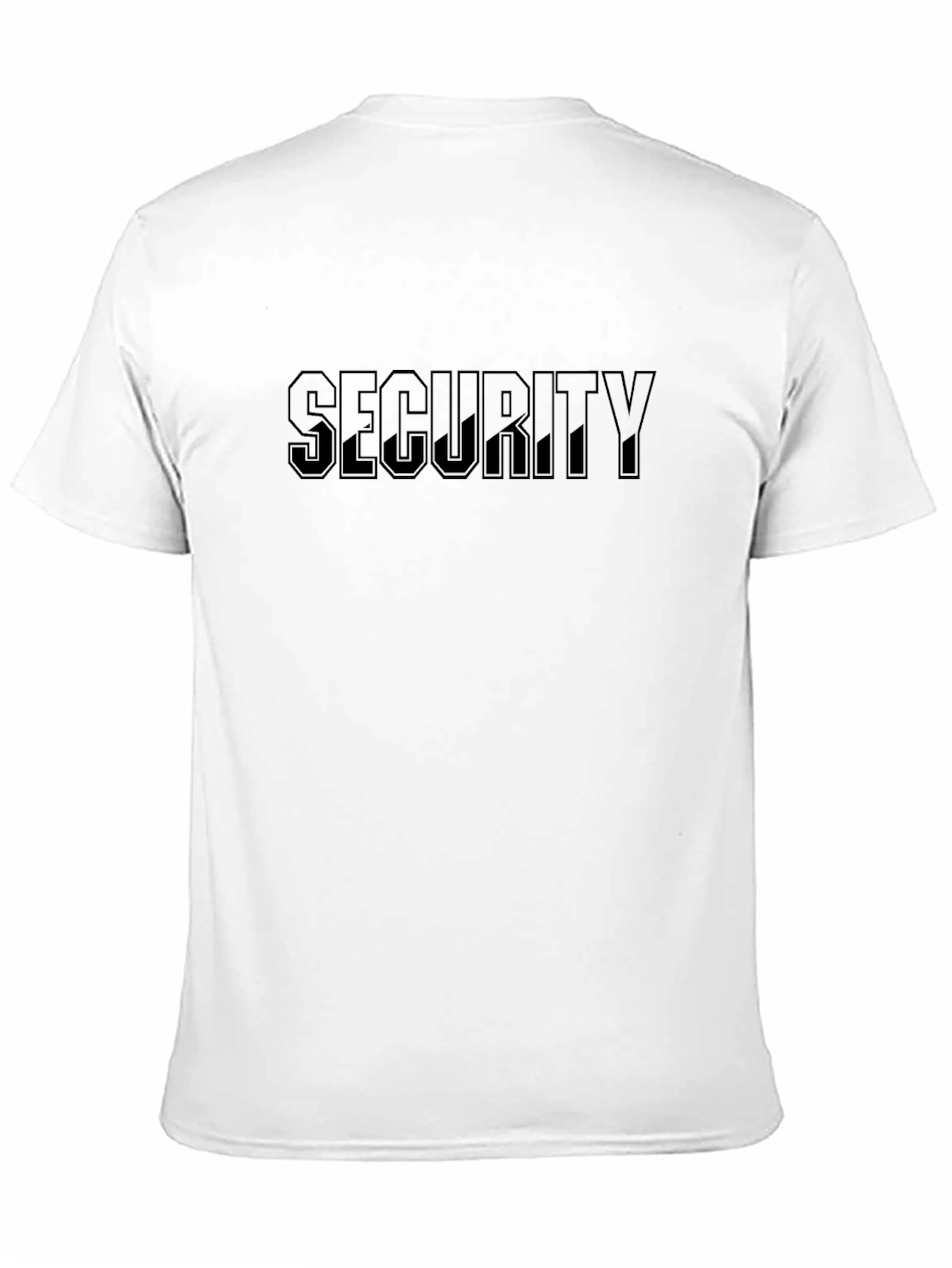 Mens Black SECURITY Crew Neck T-Shirt