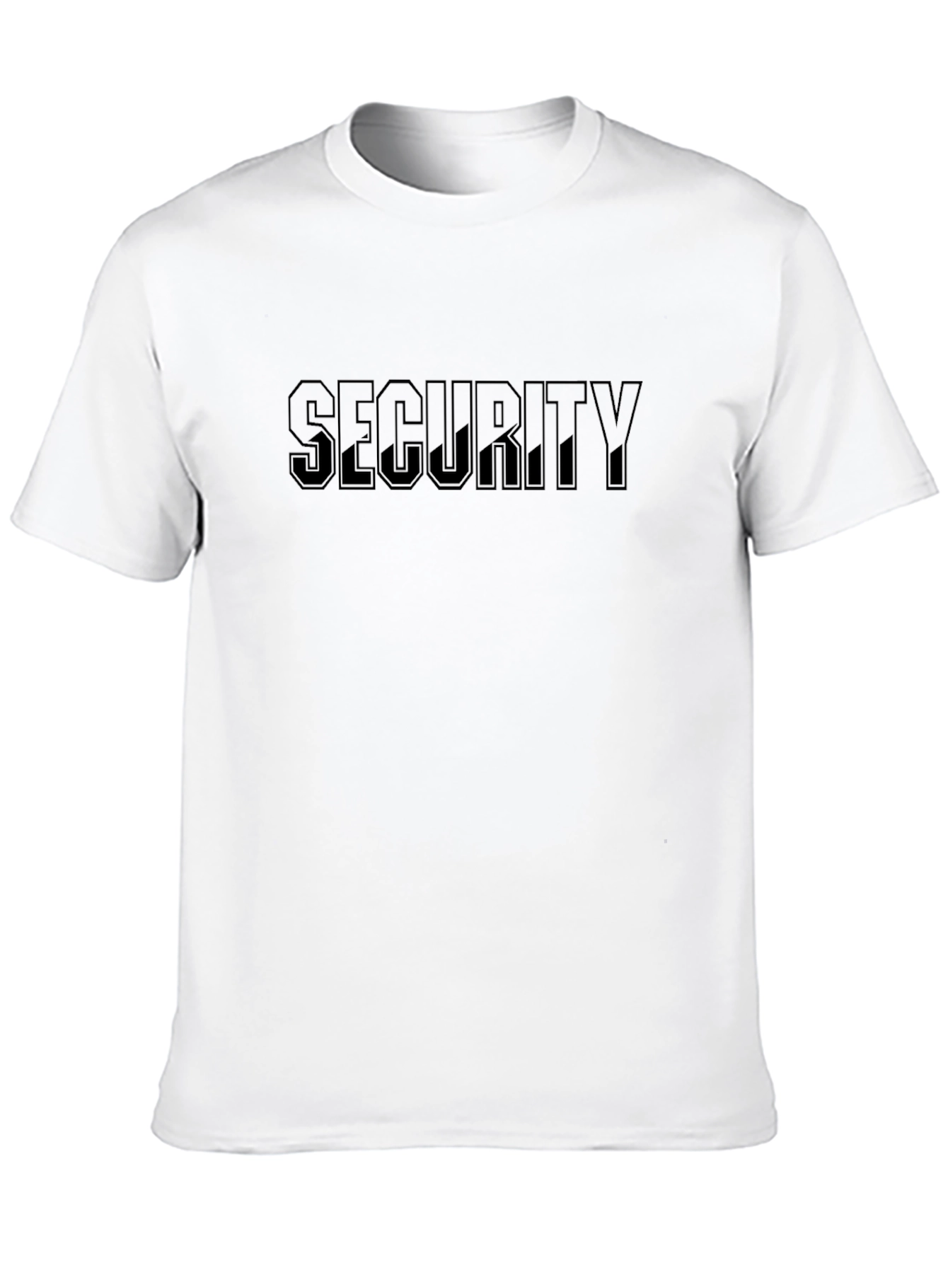 Mens Black SECURITY Crew Neck T-Shirt