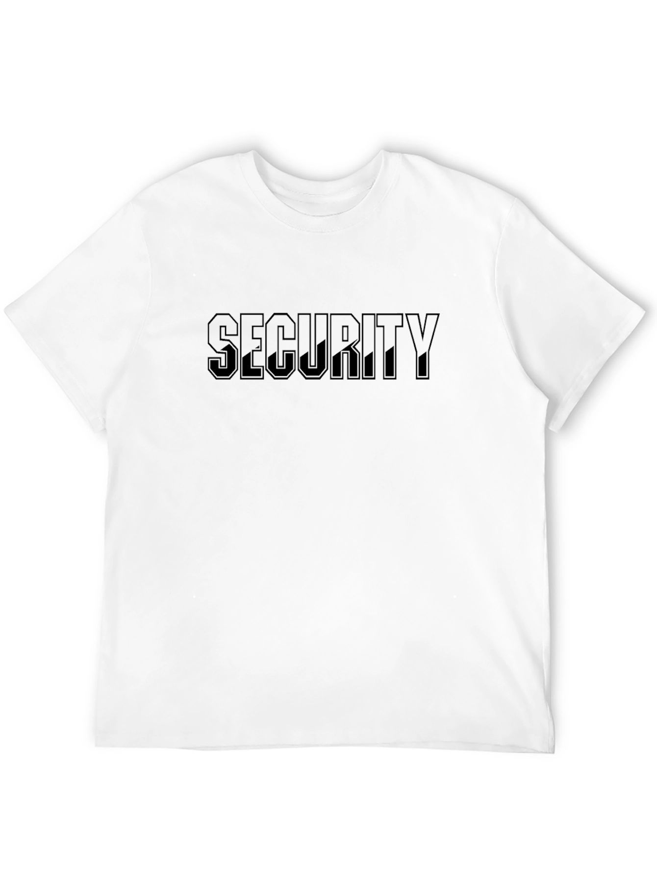 Mens Black SECURITY Crew Neck T-Shirt
