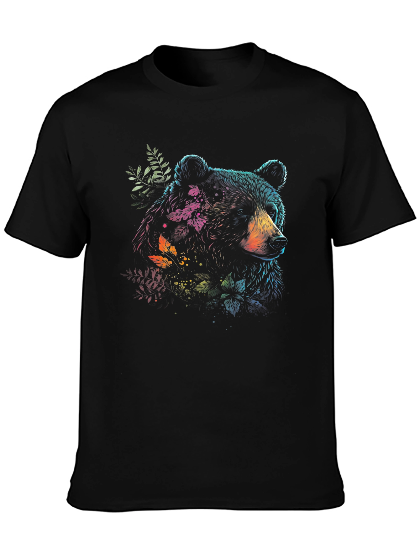 Bear Graphic Tee - Black
