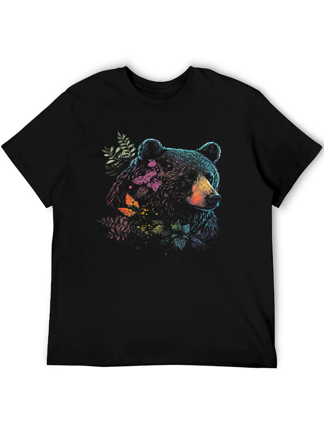 Bear Graphic Tee - Black