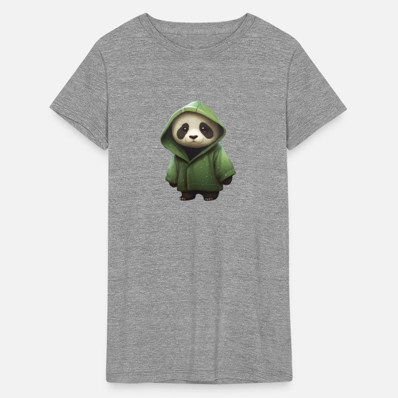 The panda in the green hoodie