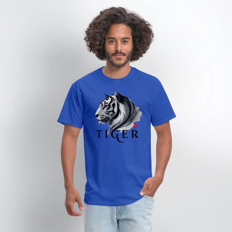 The Power Of A Tiger. With A Straight Direction