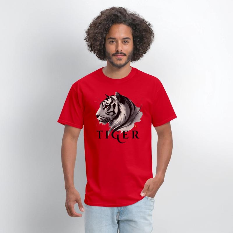 The Power Of A Tiger. With A Straight Direction