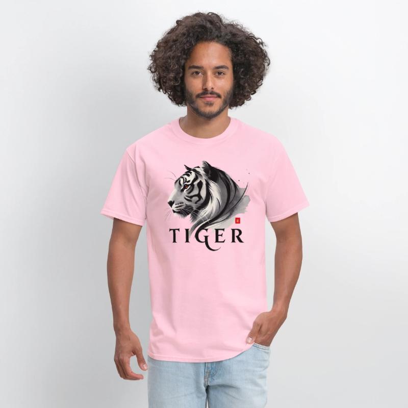 The Power Of A Tiger. With A Straight Direction
