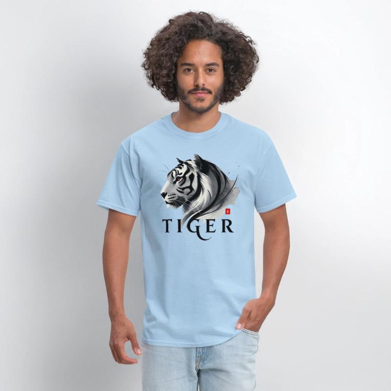 The Power Of A Tiger. With A Straight Direction