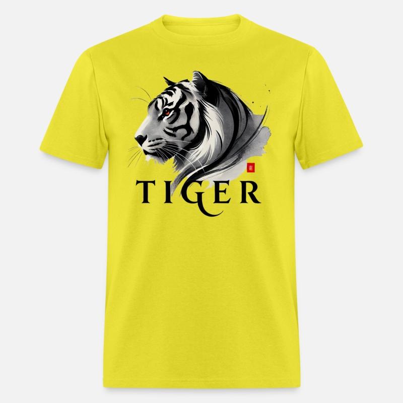 The Power Of A Tiger. With A Straight Direction