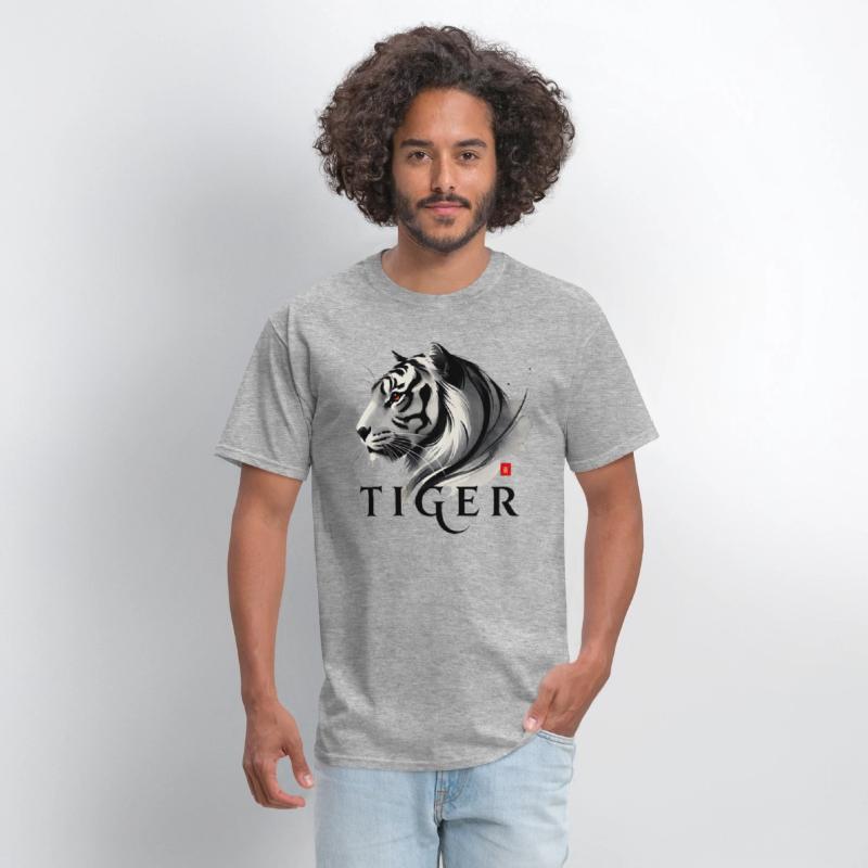 The Power Of A Tiger. With A Straight Direction