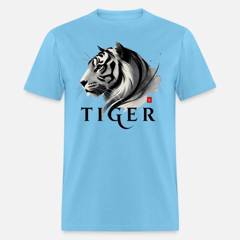The Power Of A Tiger. With A Straight Direction