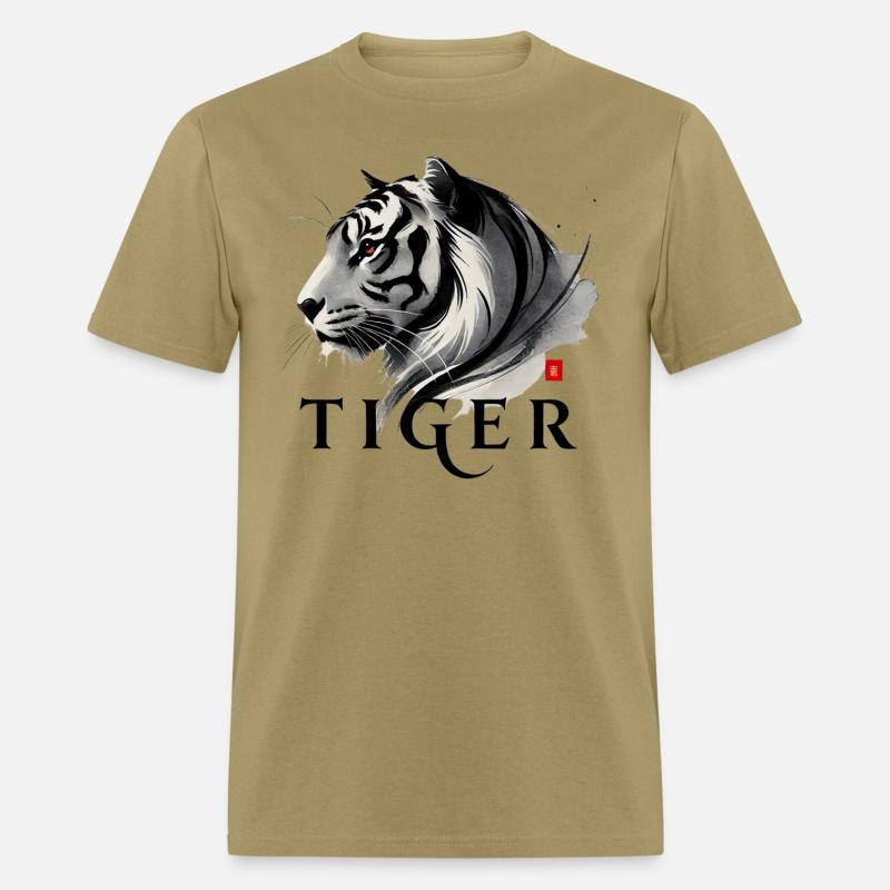 The Power Of A Tiger. With A Straight Direction
