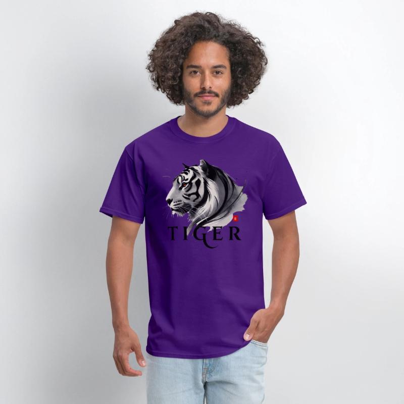 The Power Of A Tiger. With A Straight Direction
