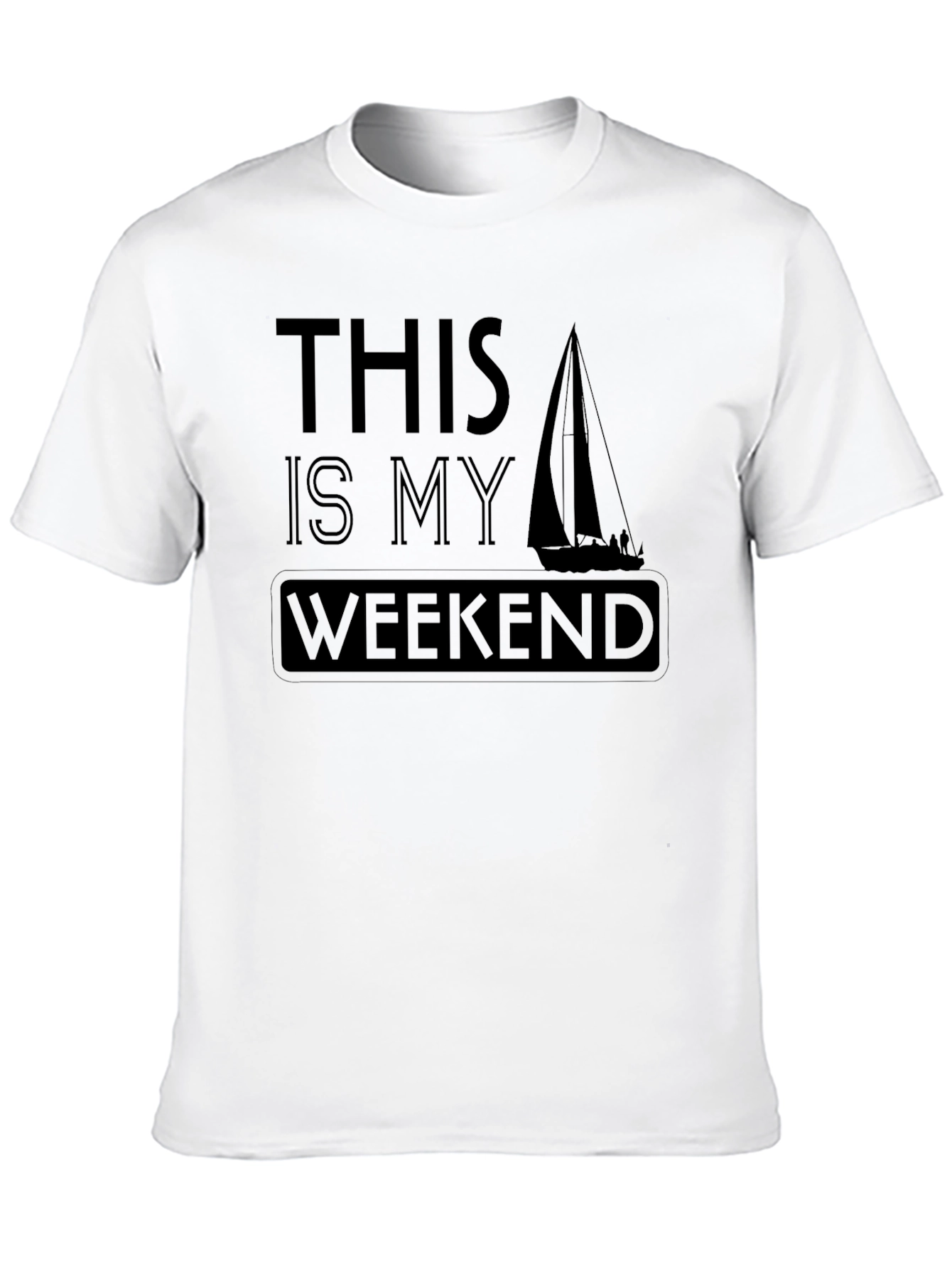 Sailing Weekend T-Shirt - Relaxed Black Tee