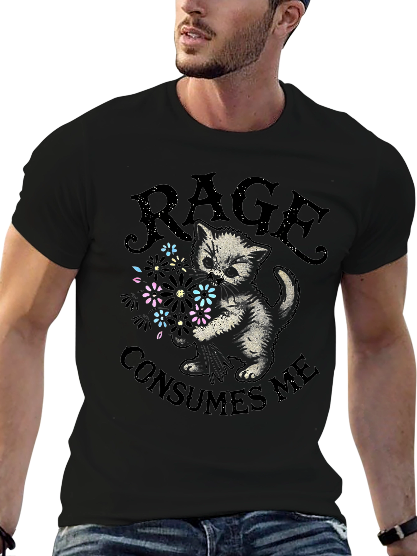 Rage Consumes Me Kitten T-Shirt