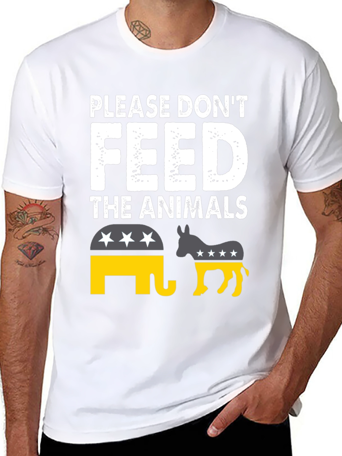 Please Dont Feed the Animals Political T-Shirt