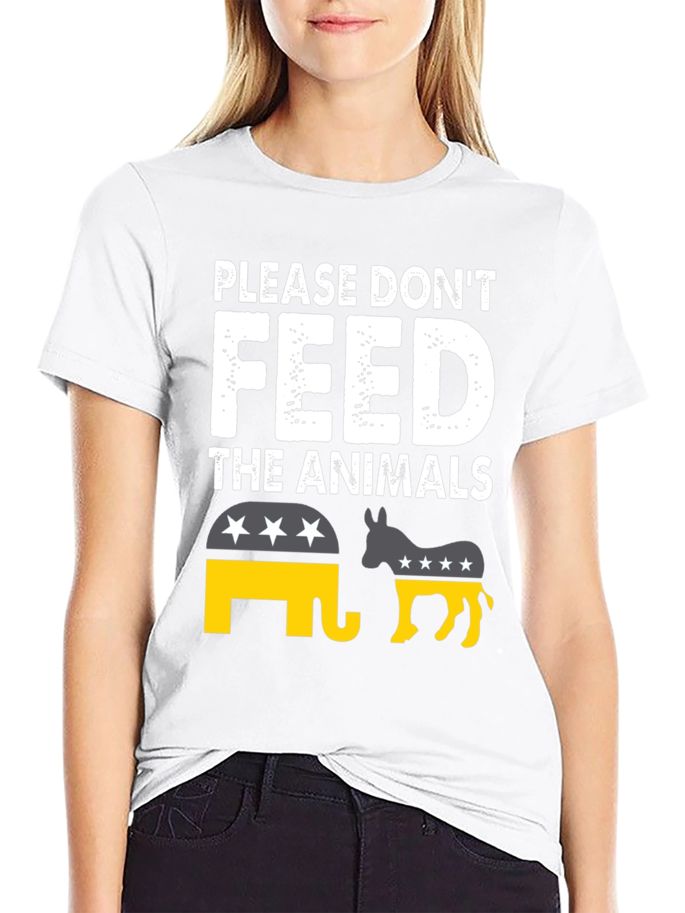 Please Dont Feed the Animals Political T-Shirt