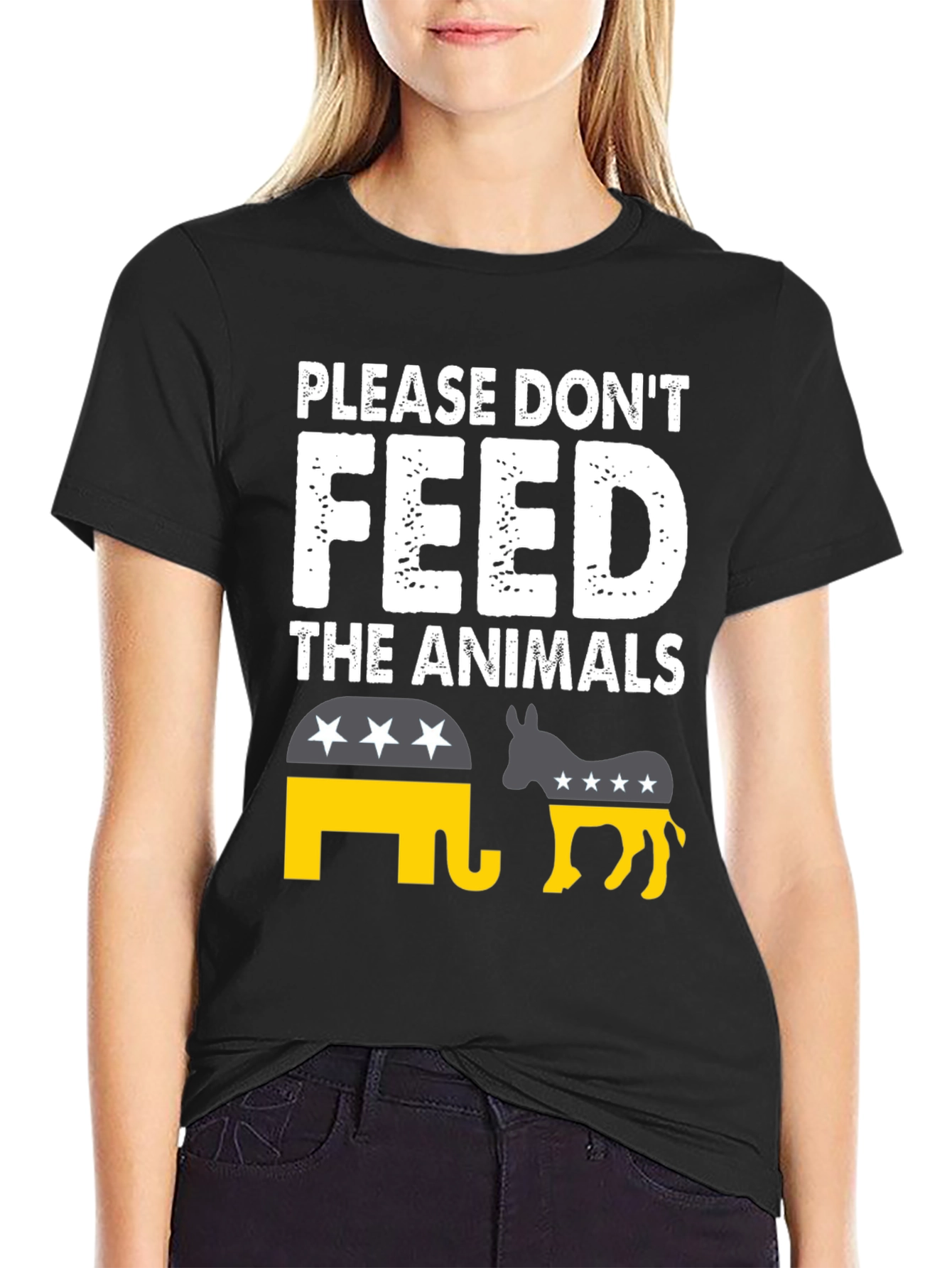 Please Dont Feed the Animals Political T-Shirt