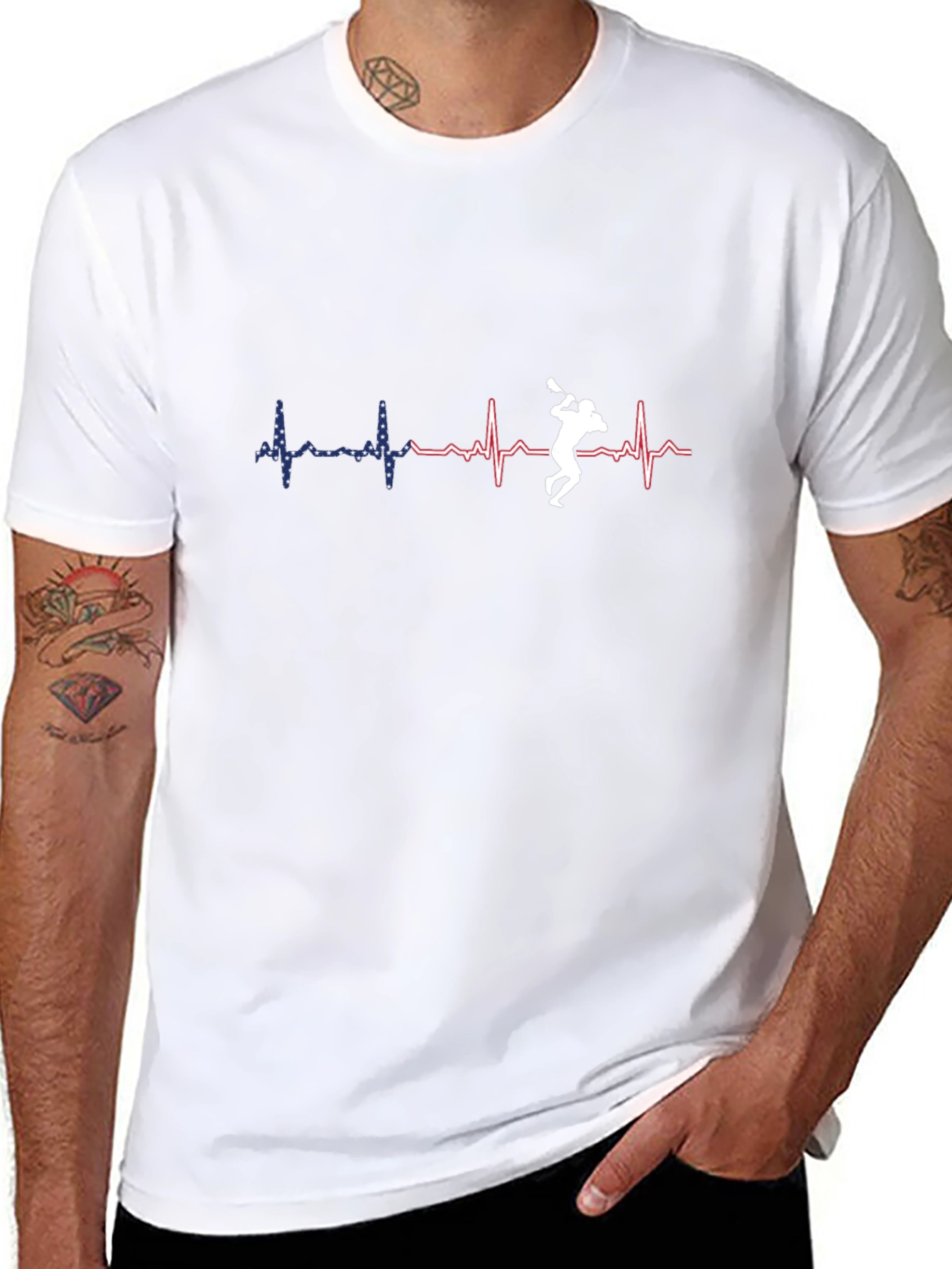 Lacrosse Heartbeat T-Shirt - Love the Game!